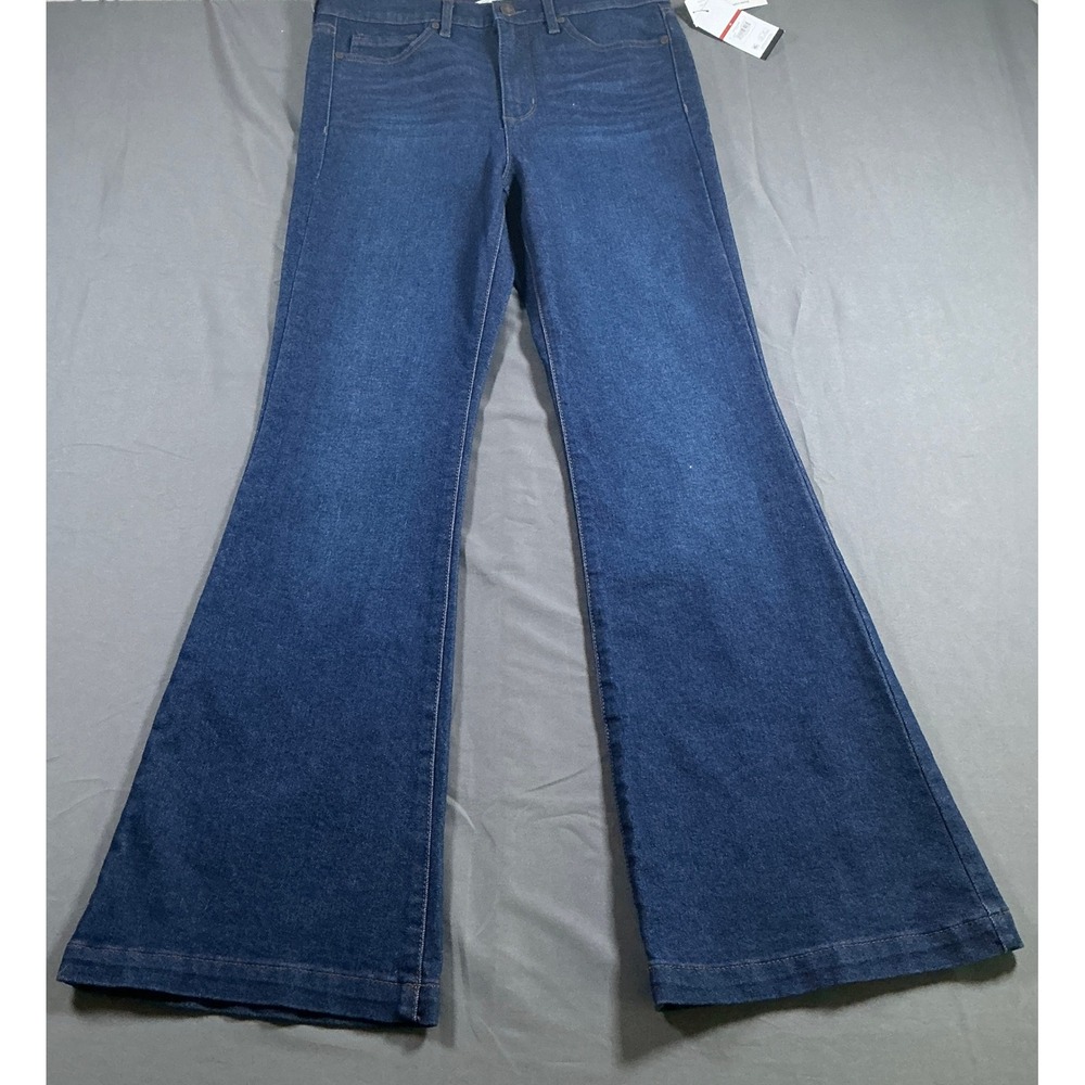 Sofia Jeans by Sofia Vergara Flare High-Rise Luxe Vintage Denim Dark Wash Size 8